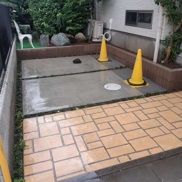 カラーコンクリート(ステンシル)